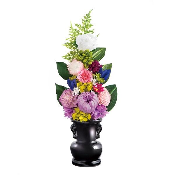 お供え用プリザーブドフラワー 舞華 花器付L