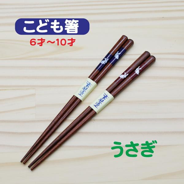 子供箸 うさぎ 6〜10才 こども 箸 箱入 すべり止め 食器洗浄機対応 プレゼント かわいい うさぎ 送料無料 クロネコゆうパケット