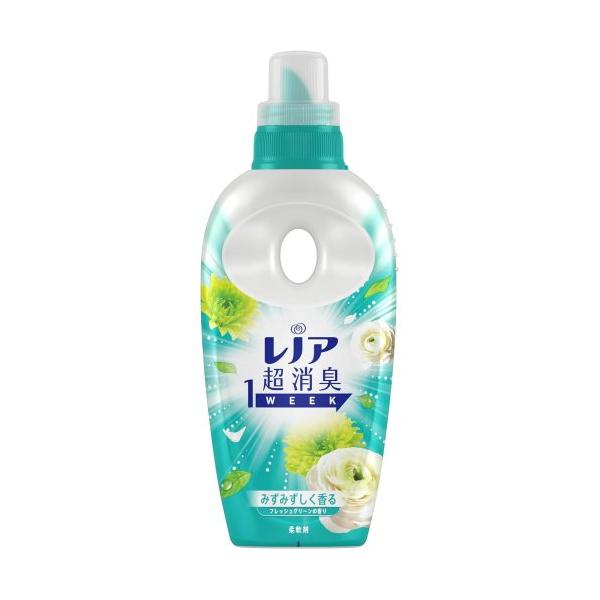 他サイト： レノア　超消臭1WEEK　柔軟剤　フレッシュグリーンの香り　530ml　本体の商品画像