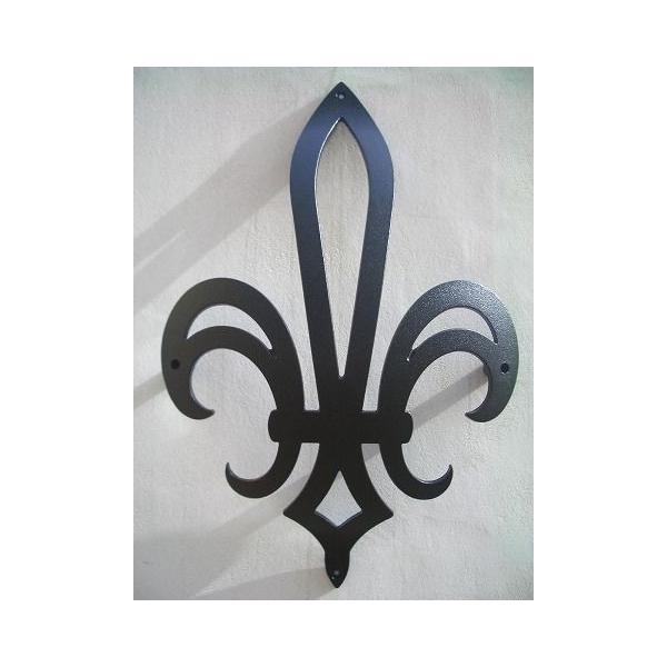 壁飾り 外壁 アイアン風 妻飾り 立体型 フラダリ シンボル ブラック 黒
