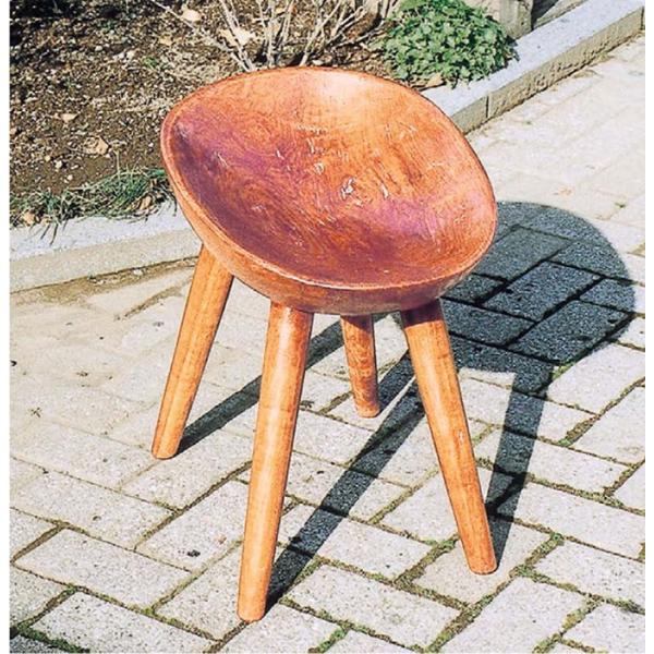 チェア エッグチェア 1脚 完成品 ブラウン チーク モダン 椅子 室内