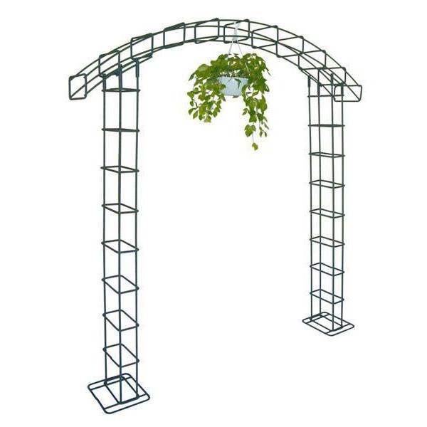 ガーデンアーチ ローズアーチ 高級 手作り モスグリーン ソレイユ1型 幅1800 高さ2300 奥行250 特注可能 手作り アーチ 異形棒鋼 ローズ 花壇 特注可能 送料無料 G 家と庭のdiy通販 イーハウスマニア