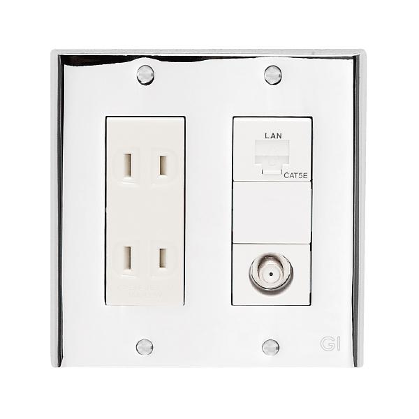 スイッチカバー プレート 6穴 6口用 4穴 4口用 コンセント コンセントカバーおしゃれ 真鍮 クロームメッキ仕上げ Pl 銀色 高級 金属 シルバー In5860 Otk 家と庭のdiy通販 イーハウスマニア 通販 Yahoo ショッピング