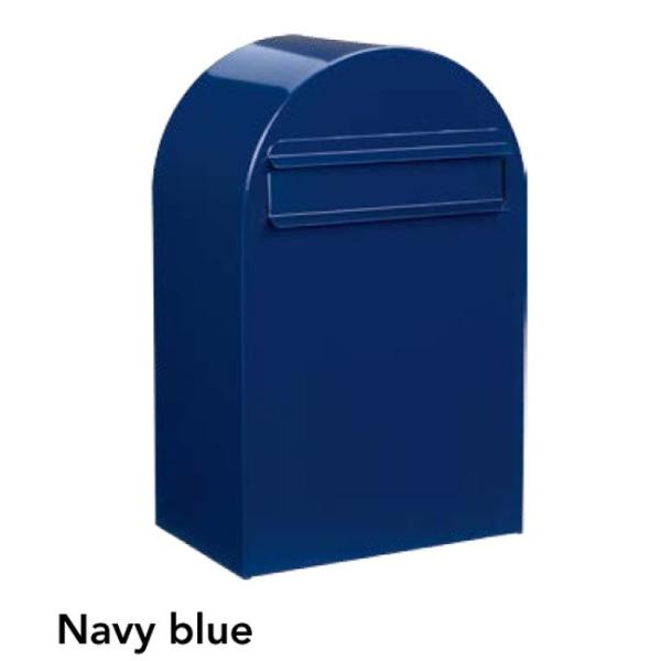 ポスト 郵便受け 郵便ポスト 前入れ後出し 集合住宅対応 門扉 玄関 デザインポスト ボンボビ ネイビーブルー 前入れ後出し 鍵付き スタンド対応 集合住宅対応 P1236 Ake 家と庭のdiy通販 イーハウスマニア