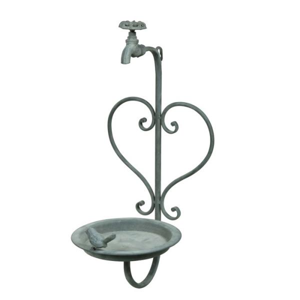 野鳥の餌台　鳥小屋で鳥のさえずりで賑やかお庭演出！バードフィーダーは鳥を対象に設置される給餌器具。かわいい小鳥たちが自然にお庭に集まります。■サイズ(mm)：幅250×高さ540×奥行235■重量(kg)：1.0■材質：鉄製■納期：1週間程...