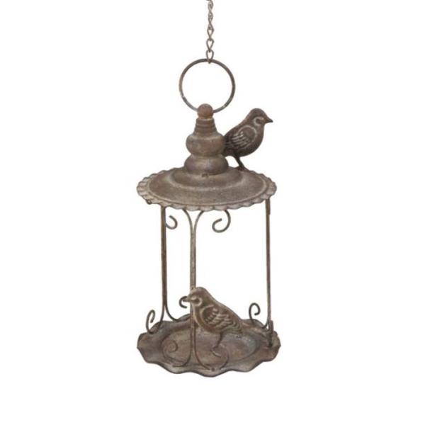 野鳥の餌台　鳥小屋で鳥のさえずりで賑やかお庭演出！バードフィーダーは鳥を対象に設置される給餌器具。かわいい小鳥たちが自然にお庭に集まります。■サイズ(mm)：直径155×高さ280■重量(kg)：0.4■材質：鉄製■納期：1週間程度(toy...