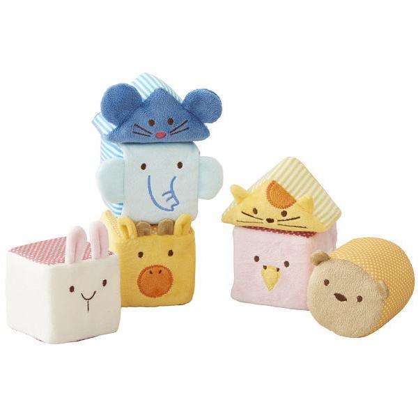 ふわふわアニマルブロック 布のおもちゃ 布製 つみき 玩具 知育 赤ちゃん ベビー 出産祝 誕生日 プレゼント いーいんてりあ 通販 Yahoo ショッピング