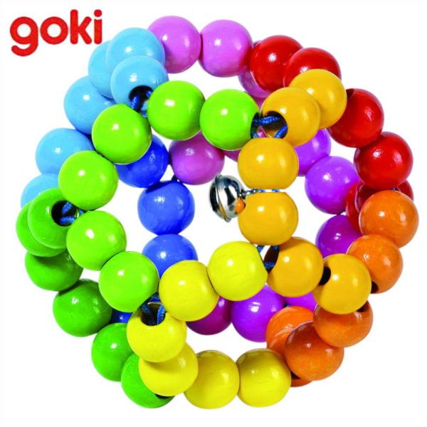 タッチリング・レインボー GK5670 ゴキ Goki ゴルネストアンドキーゼル 木のおもちゃ 赤ちゃん ベビー ラトル 玩具 ドイツ 出産 御祝 誕生日 プレゼント