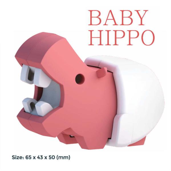 ハーフトイズ・ベビーヒッポ 動物 おもちゃ フィギュア かわいい アニマル 模型 パズル 玩具 知育 誕生日 プレゼント