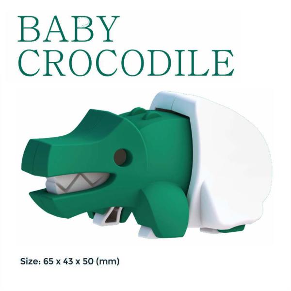 ハーフトイズ・ベビークロコダイル 動物 おもちゃ フィギュア かわいい アニマル 模型 パズル 玩具 知育 誕生日 プレゼント