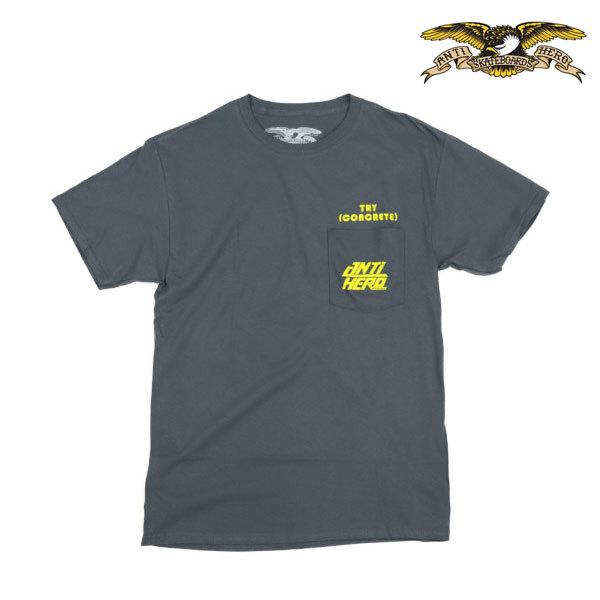 Anti Hero Tシャツ Try Cncrete チャコールグレー アンチヒーロー アンタイヒーロー An2529l Extraissue 通販 Yahoo ショッピング