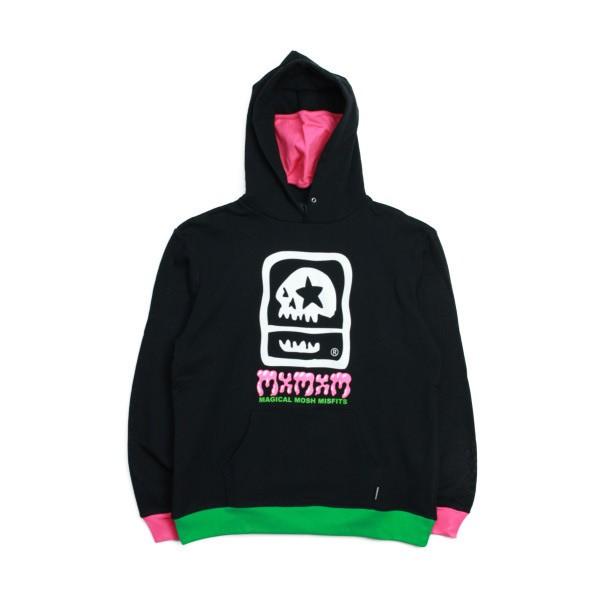 Mxmxm パーカー Slime Mosh Parka Hentai 黒ｘピンク マジカル モッシュ ミスフィッツ 裏毛 Magical Mosh Misfits プルオーバー Mmm1811b Extraissue 通販 Yahoo ショッピング