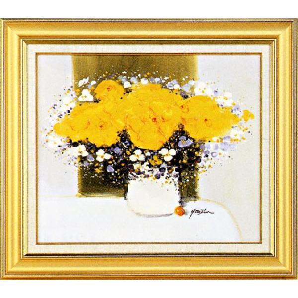絵画 ｙ ｈ ユーン 画号 優人 花 開運 アート 油絵 Dk 49 掛け軸 表装 絵画 川端美術店 通販 Yahoo ショッピング