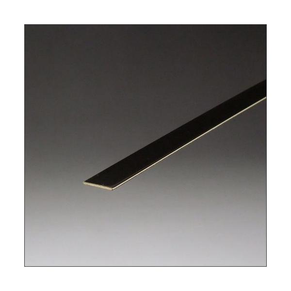 真鍮フラットバー 1mm （薄口） 1.0x30x2000mm ゴールド 一面磨き(#400)