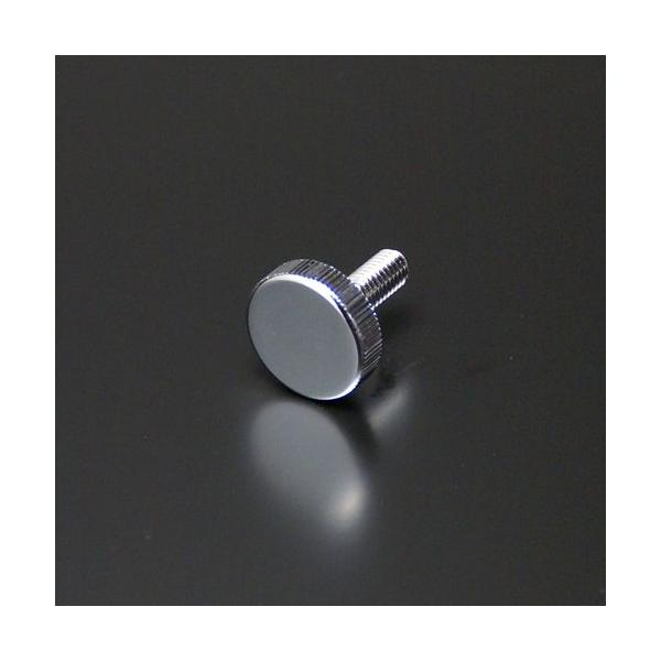 化粧ビス M6 20mm ボルト長 20mm 真鍮製 ローレットタイプ EPS-N20R-20 クローム