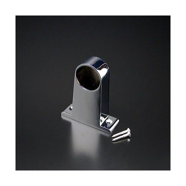 パイプブラケット 25mm A型(L) HRB-1Lエンド用 クロームメッキ