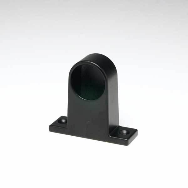 パイプブラケット 25mm A型(M) HRB-1Mエンド用 黒 ブラック