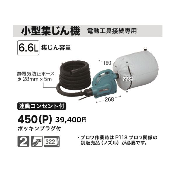 makita 集じん機 粉じん用 450(P) e-kanamonoya_450p