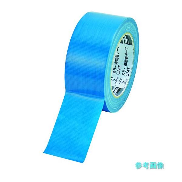 他サイト： TRUSCO CNT-5025-B カラー布粘着テープ 幅50mm長さ25m ブルーの商品画像