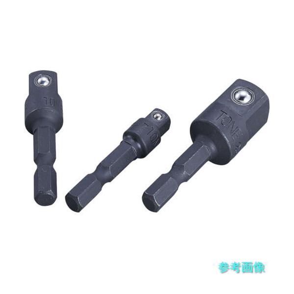 メーカー：TONE(株)在庫状況：仕入先在庫品納期：お支払い確認後、3営業日以内出荷予定（欠品時は早急にご連絡いたします。）商品特長：●電動ドリルでソケット類を使えるようにするためのアダプターです。用途：●各産業でのボルト・ナットの着脱に。...