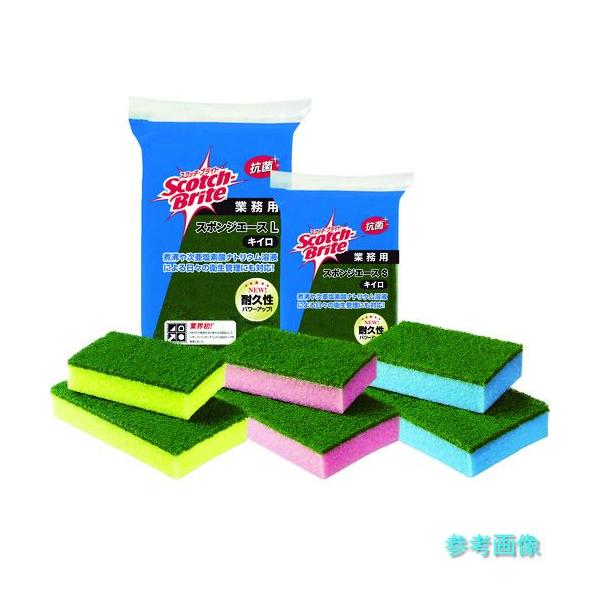3M ACE S BLU スコッチ・ブライト スポンジエースS ブルー 115X75mm