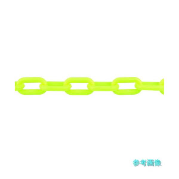 TRUSCO TPCB6-2LY プラチェーン 蛍光イエロー 6MMX2M