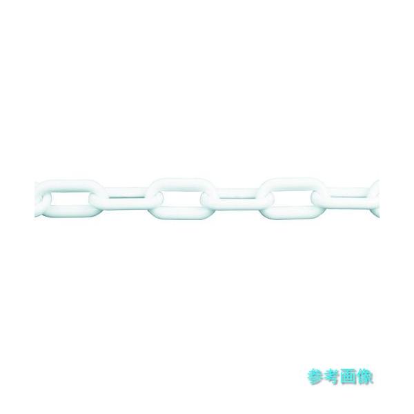 TRUSCO TPCB6-2W プラチェーン 白 6MMX2M