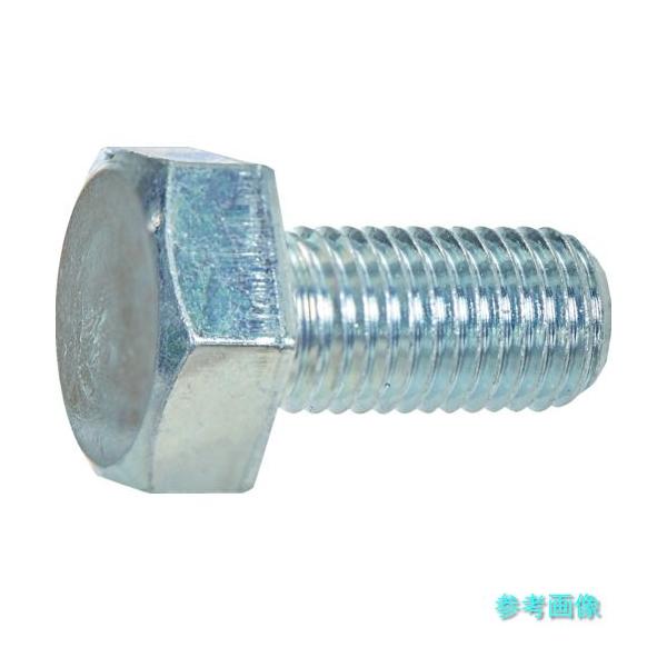 TRUSCO S510-1025  六角ボルト 三価白 全ねじ 細目 M10X25 (10本入り) 【1PK(10本)】