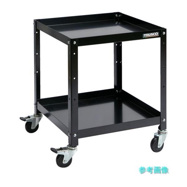 TRUSCO RBW-652 BK ツールワゴン ラビットワゴン 500×500 ゴム車輪 ブラック