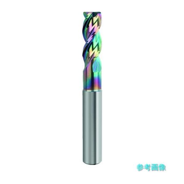 (GUHRING) 8252 3.005 アルミ用3枚刃高能率エンドミル ロング Carbo+コート コーナーR付き 3mm RE:0.5mm