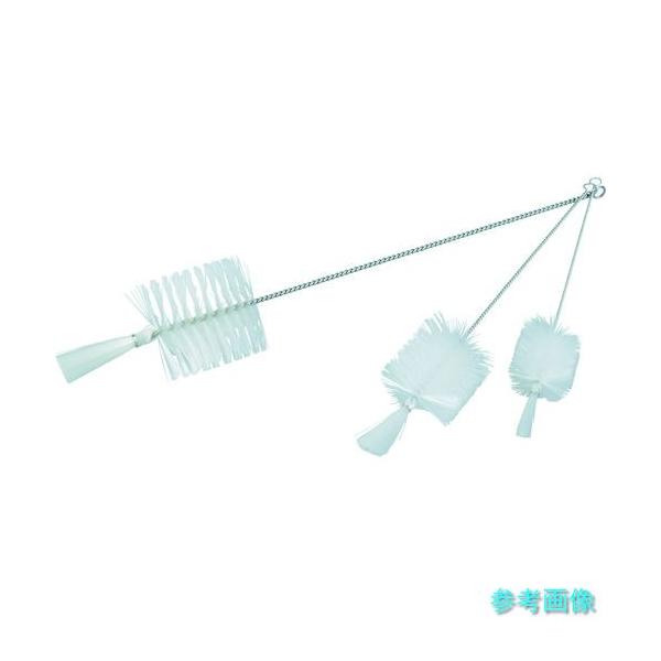 TRUSCO TBP-S1N 理化学ブラシ 瓶洗い用 ナイロン毛 ステンレス柄1号