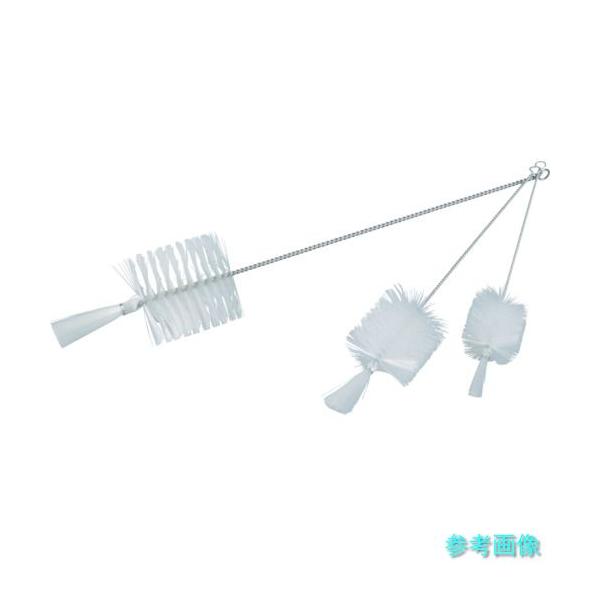 TRUSCO TBP-S2N 理化学ブラシ 瓶洗い用 ナイロン毛 ステンレス柄2号