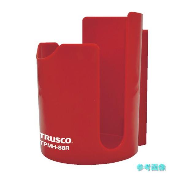 TRUSCO TPMH-88R 樹脂マグネット缶ホルダー 赤 80mm