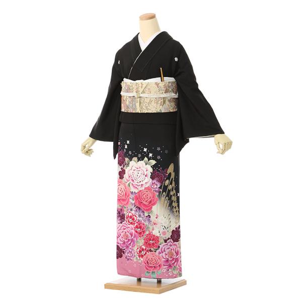 黒留袖　フルセット　7点セット 黒留袖|Mサイズ|150〜158cm|7〜13号|正絹|黒留袖フルセット| 黒留袖