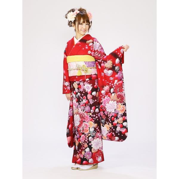 エンジェルハート ブランド 振袖レンタル 2月〜12月 赤地 結婚式 成人 