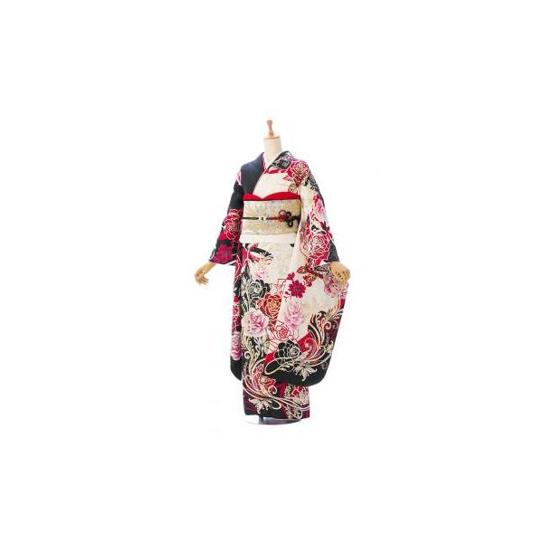 【142~156センチぐらいの方が適応サイズ】振袖フルセット 2〜12月】正絹振袖|着物レンタル|153〜163cm|振袖フルセット(白系
