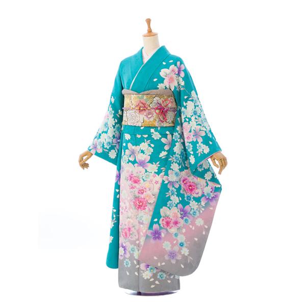 2〜12月】正絹振袖|着物レンタル|裄長|155〜168cm|振袖フルセット