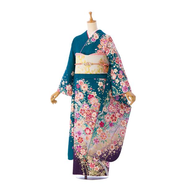 2〜12月】正絹振袖|着物レンタル|153〜160cm|13〜17号|振袖フルセット