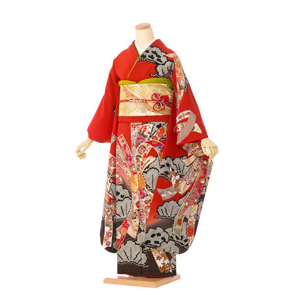 総絞り|正絹|158〜167cm|着物レンタル|振袖フルセット(ピンク系