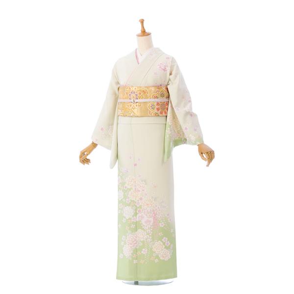 お値打ち|JAPANSTYLE|153〜163cm|訪問着フルセット(グリーン系)|訪問着・付下げ 2L673