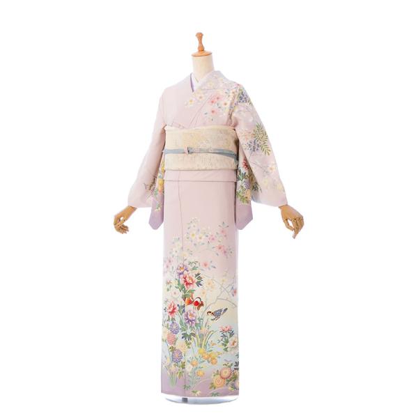 レンタル着物|訪問着|JAPAN STYLE|153〜163cm|訪問着フルセット(ピンク