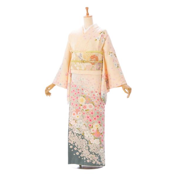 レンタル】正絹|レンタル着物|155cm〜168cm|おしゃれ着物|桜柄の訪問着