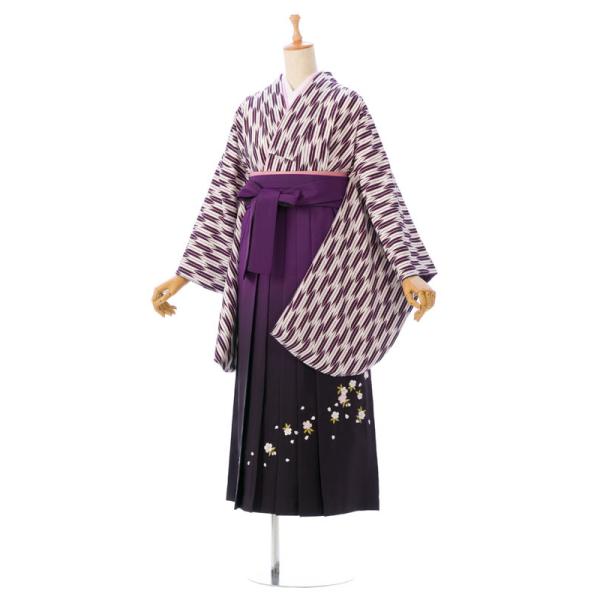 紫矢絣袴セット(対応身長153〜160cm) 卒業式　はいからさんが通る e-kimono-rental_hagc720