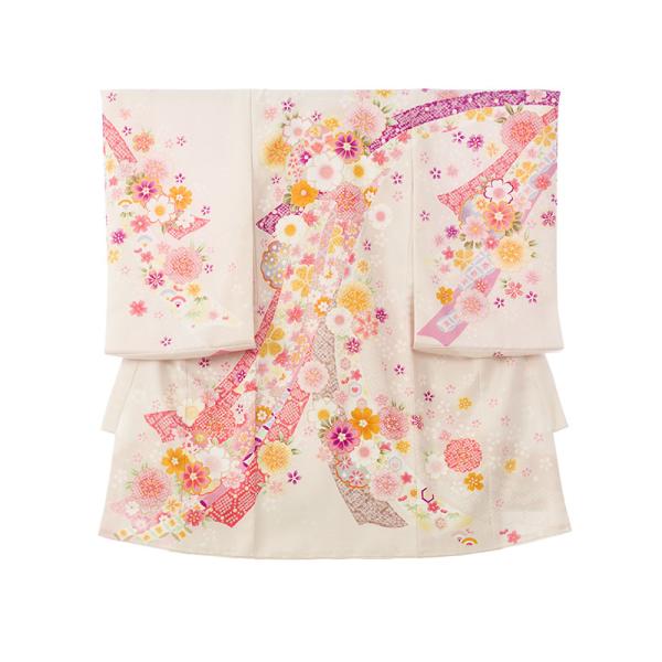 〔産着レンタル〕フルセット■色/柄　  薄紫　疋田熨斗に桜菊梅■生地　　表地：化繊　裏地：化繊■付属品　　着物＋長襦袢、帽子、よだれかけ、お守り簡単な着せ方のマニュアル※小物類の色柄形は、e-きものレンタルスタッフがコーディネートさせていた...