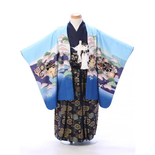 七五三 着物 3歳 753 3歳 七五三 着物 753 着物｜ 花うさぎ 着物 (青色