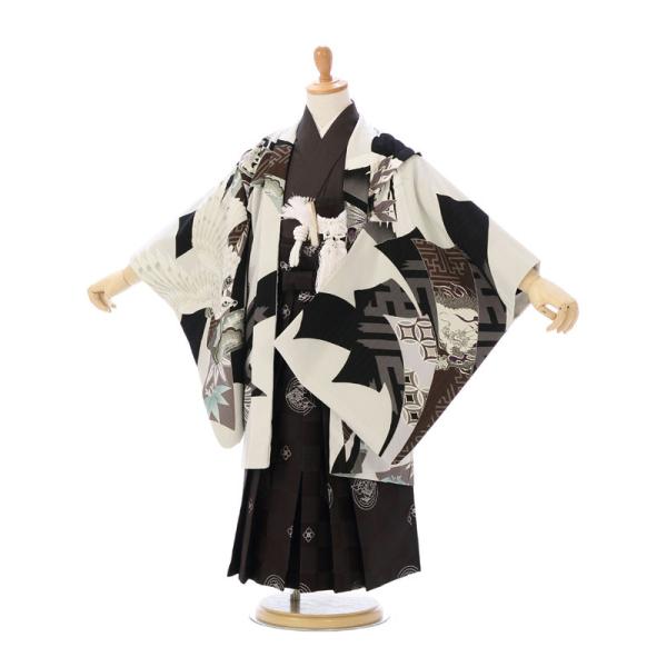 松坂大輔×JAPAN STYLE 七五三着物フルセット(白系)|男の子(5歳) E-5