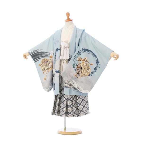 式部浪漫|105〜115cm||七五三着物レンタルフルセット(ブルー系