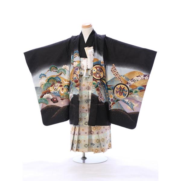 七五三 5歳 男の子 着物 5歳 753 男 着物 フルセットレンタル 簡単