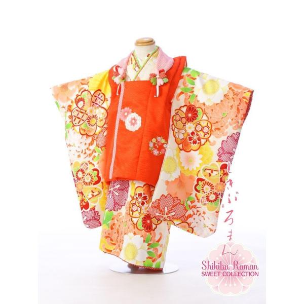 753 着物 3歳 七五三 3歳 753 着物｜ E-H-341A ブランド 式部浪漫 被布