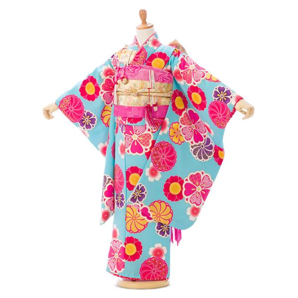 レンタル着物|7歳女の子|花わらべ|110〜120cm|七五三着物レンタルフル